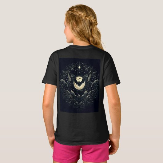 Gothic Bats  T-shirt (Achterkant volledig)