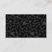 Gothic Bats Vampire Pattern Visitekaartje (Achterkant)