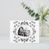 Gothic Batty Bassinet Briefkaart (Staand voorkant)