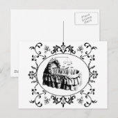 Gothic Batty Bassinet Briefkaart (Voorkant / Achterkant)