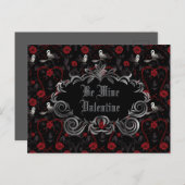 Gothic Be Minel Valentine  Briefkaart (Voorkant / Achterkant)
