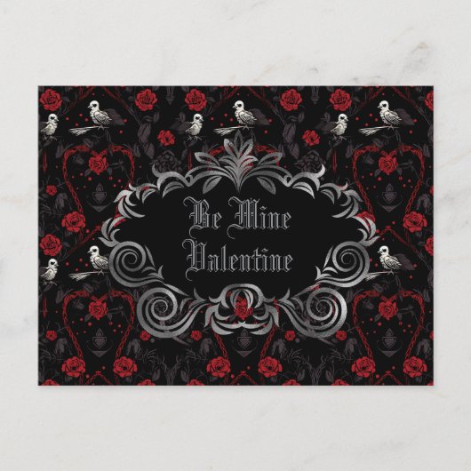 Gothic Be Minel Valentine  Briefkaart (Voorkant)