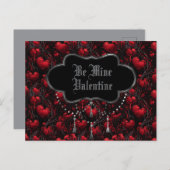 Gothic Be Minel Valentine  Briefkaart (Voorkant / Achterkant)