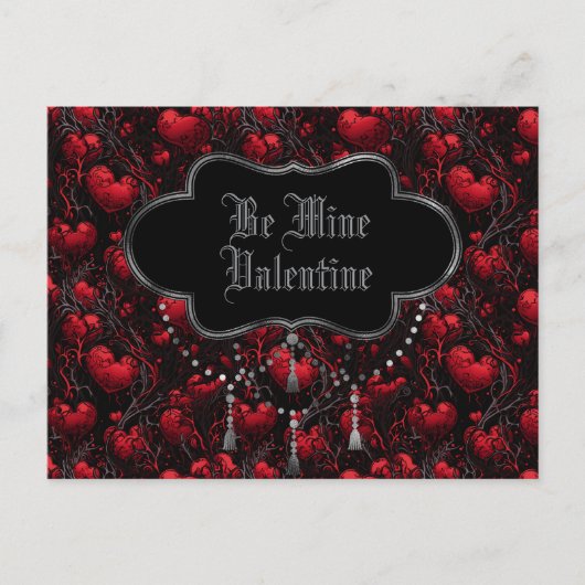 Gothic Be Minel Valentine  Briefkaart (Voorkant)