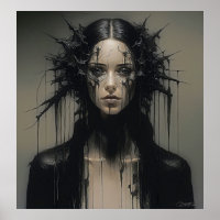 Gothic Beauty: Abstract expressionistisch