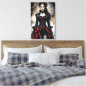 Gothic Beauty Canvas Afdruk (Insitu (Slaapkamer))
