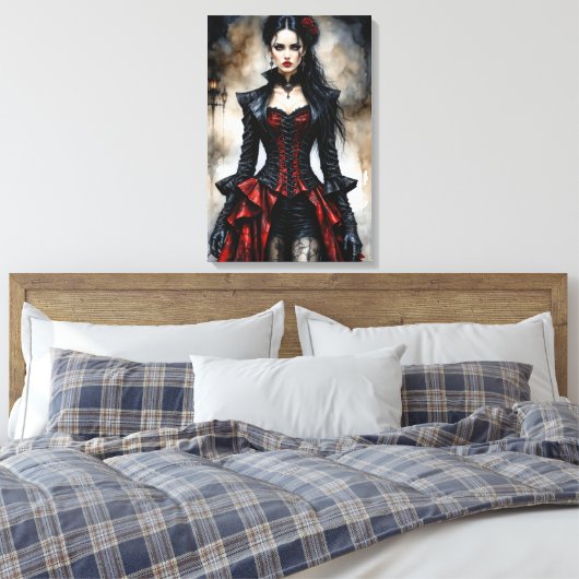 Gothic Beauty Canvas Afdruk (Insitu (Slaapkamer))