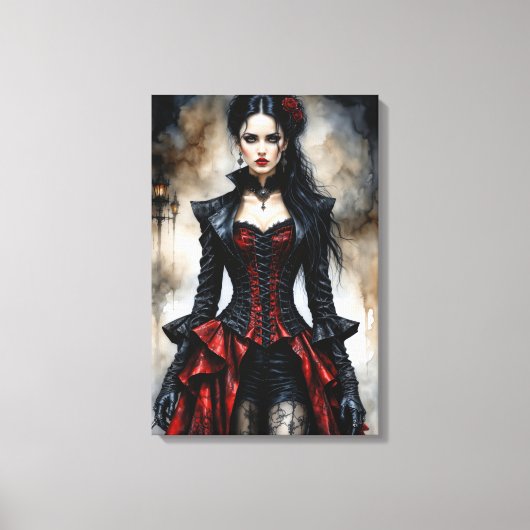 Gothic Beauty Canvas Afdruk (Voorkant)
