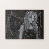 "Gothic Beauty" - donkere fantasiekunst PUZZLE vam Legpuzzel (Horizontaal)