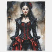 Gothic Beauty Fleece Deken (Voorkant)
