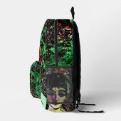 Gothic Beauty Portrait  Bedrukte Rugzak (Rechts)