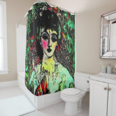 Gothic Beauty Portrait  Douchegordijn (In situ)