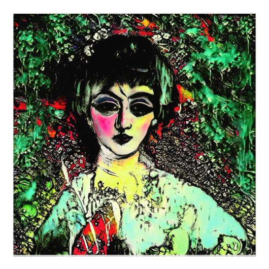 Gothic Beauty Portrait  Foto Afdruk (Voorkant)