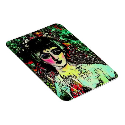 Gothic Beauty Portrait  Magneet (Rechterzijde)