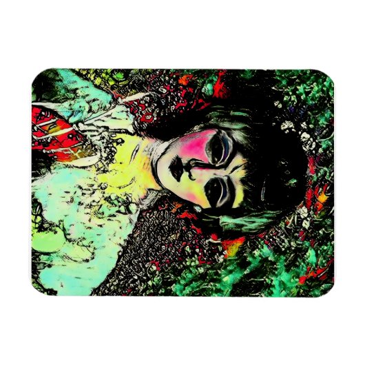 Gothic Beauty Portrait Magneet (Horizontaal)