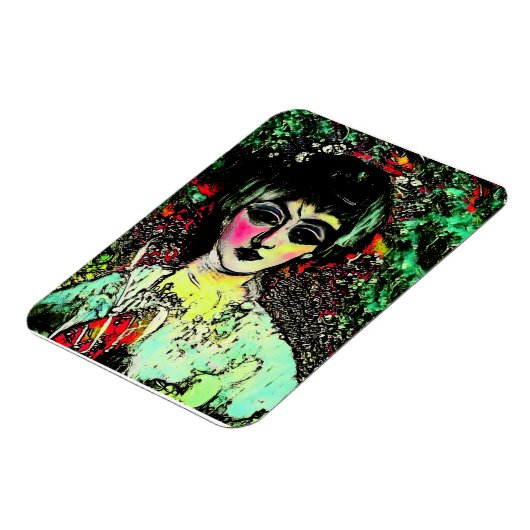 Gothic Beauty Portrait Magneet (Linkerzijde)