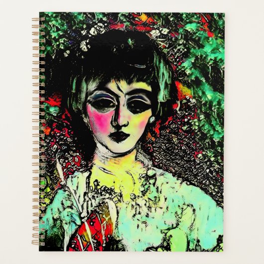 Gothic Beauty Portrait  Planner (Voorkant)