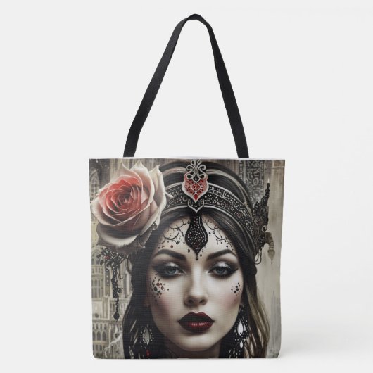 Gothic Beauty Tote Bag (Voorkant)