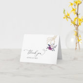 Gothic Bedankt Donkere bruiloft Halloween Kaart N1 (Gele Bloem)