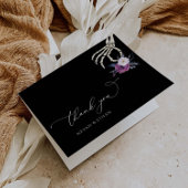 Gothic Bedankt Donkere bruiloft Halloween Kaart N1