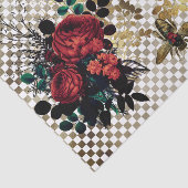 Gothic Bee & Rozen Tissue Paper Tissuepapier (Detail)
