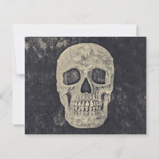 Gothic beige schedel verjaardag RIP naar zijn 20s (Achterkant)