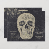 Gothic beige schedel verjaardag RIP naar zijn 20s (Voorkant / Achterkant)