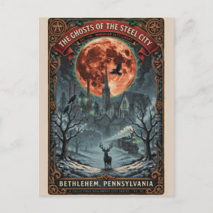 Gothic Bethlehem, PA Kunst Vintage Horror Reizen Briefkaart