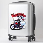 Gothic biker paar net getrouwd sticker (Koffer)