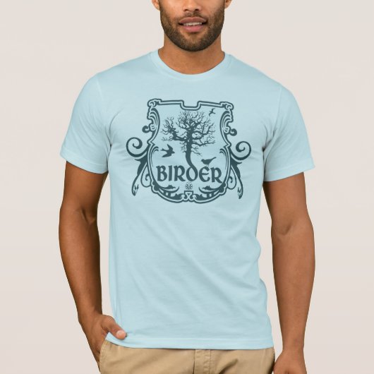 Gothic Birder Shield T-shirt (Voorkant)