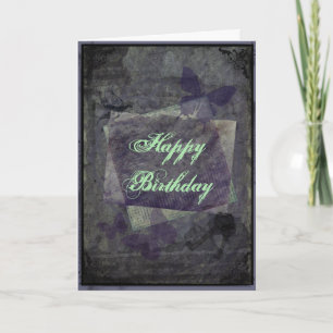 Gothic Birthday Card Kaart