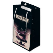 Gothic Birthday Gift Bag - Spooky Birthday Cake Klein Cadeauzakje (Voorkant Gekanteld)