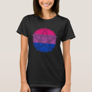 Gothic Bisexual Pride Wicca Witchcraft Petagram T-shirt