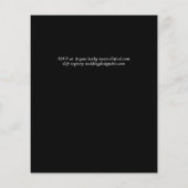 Gothic Black and Red Roses Gothic Wedding Invite (Achterkant)