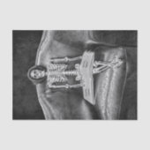 Gothic  Black and White Skeleton Tissuepapier (Voorkant)