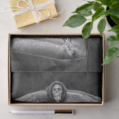 Gothic Black and White Skeleton Tissuepapier (Geschenk)