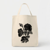 Gothic Black Antiek Roos Tote Bag (Voorkant)