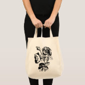 Gothic Black Antiek Roos Tote Bag (Voorkant (product))
