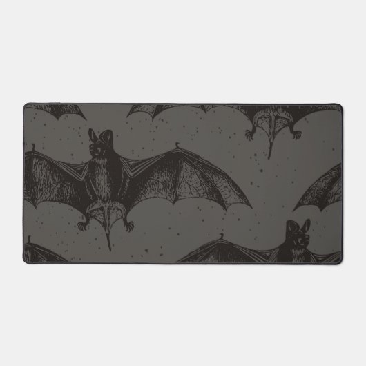 Gothic Black Bats - Gaming, Slaapzaal, Kantoor Bureaumat (Voorkant)