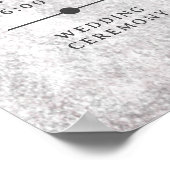 Gothic Black & Bourgondië Halloween Evenementen Poster (Hoek)