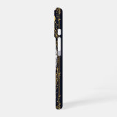 Gothic Black Cat and Candle Moonlit Frame iPhone 16 Hoesje (Linkerkant)