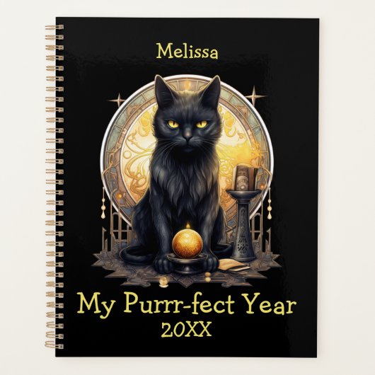 Gothic Black Cat Planner (Voorkant)
