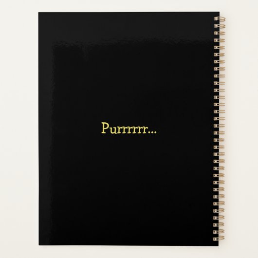 Gothic Black Cat Planner (Achterkant)