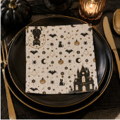 Gothic Black Cat Spokenhuis Parisian Servet