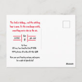 Gothic Black Crow & Cat Spooky Halloween Party Briefkaart (Achterkant)