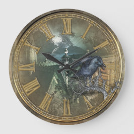 Gothic Black Crow Grote Klok