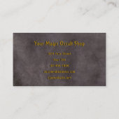 Gothic Black Crow  Old Magic Occult Books Visitekaartje (Achterkant)