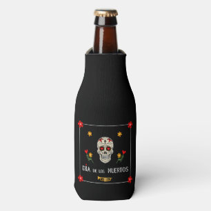 Gothic Black Dia de los Muertos Sugar Skull Flesjeskoeler