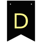 Gothic Black Dia de los Muertos Sugar Skull Vlaggetjes (Eerste vlag)