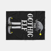 Gothic Black Elf Matching Family Group Christmas P Fleece Deken (Voorkant (Horizontaal))